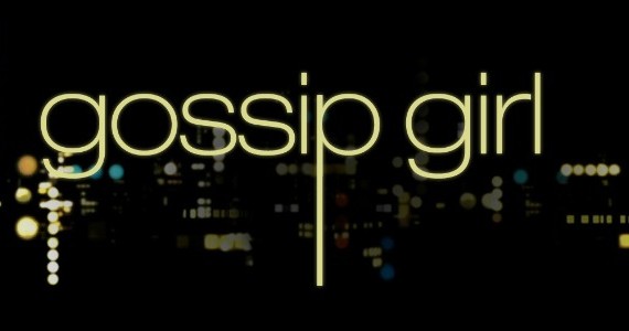 Image of the Gossip Girl logo, golden letters on a black background