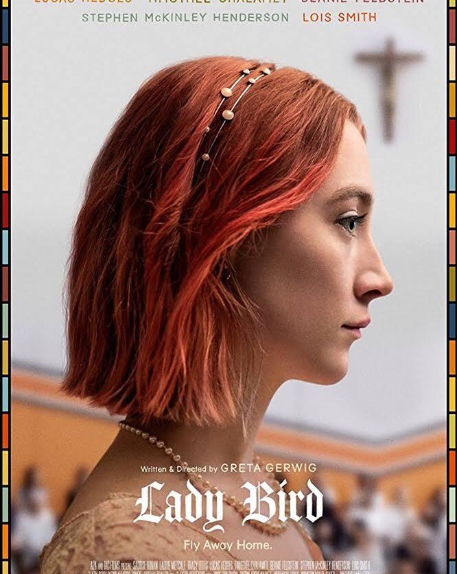 Film poster for Ladybird, featuring the title character in profile