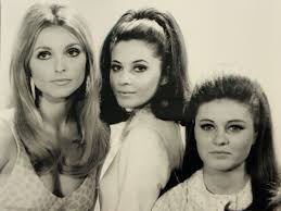 The three women from 'Valley of the Dolls' pose for the camera.