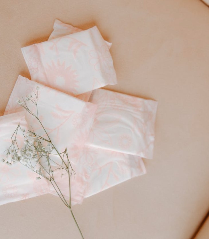 close up of pantyliners