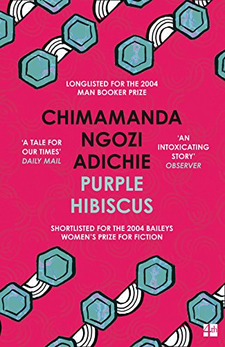 Book cover of 'Purple Hibiscus' by Chimamanda Ngozi Adichie.