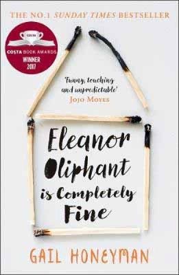 The book cover of 'Eleanor Oliphant is Completely Fine' by Gail Honeyman