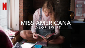 The logo and advertisement for the documentary 'Miss Americana'.