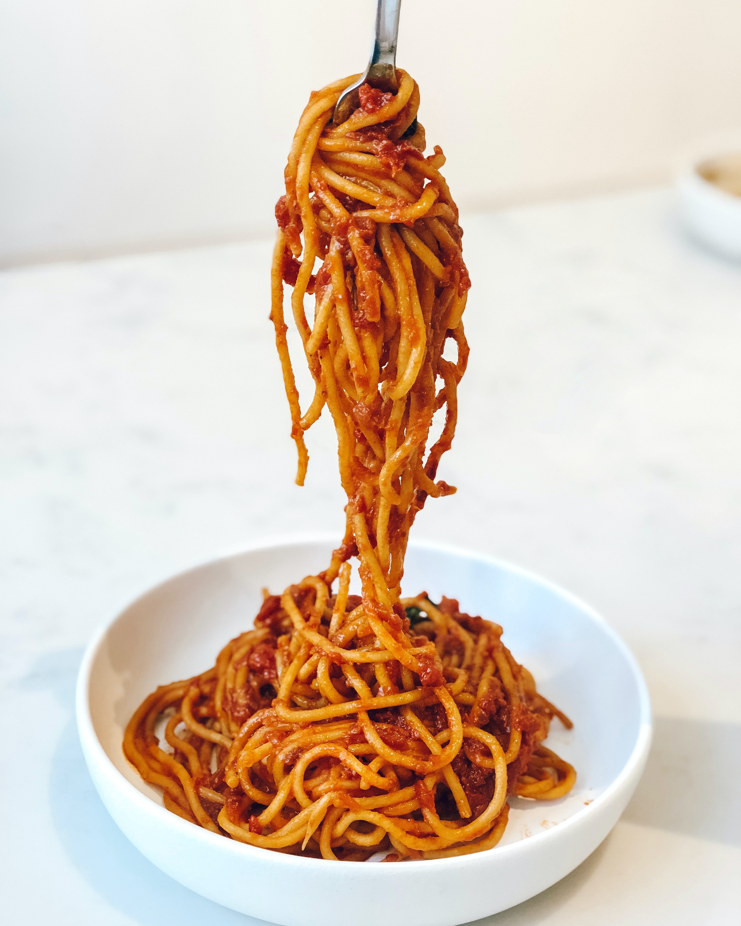 spaghetti bolognese as Autumn comfort food