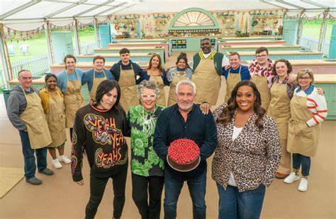 an image of the contestants of The Great British Bake-Off