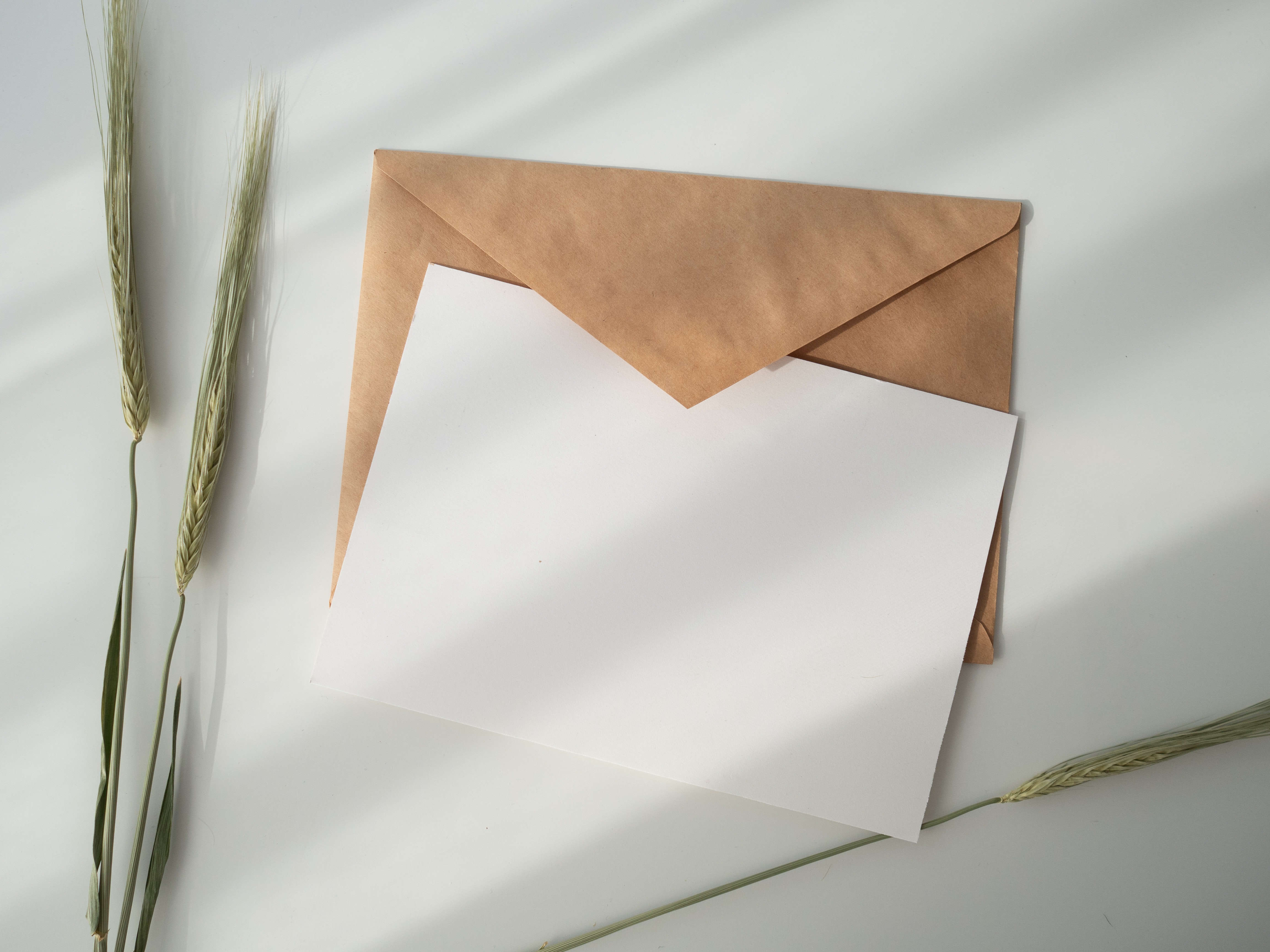 card and envelope for a handwritten card
