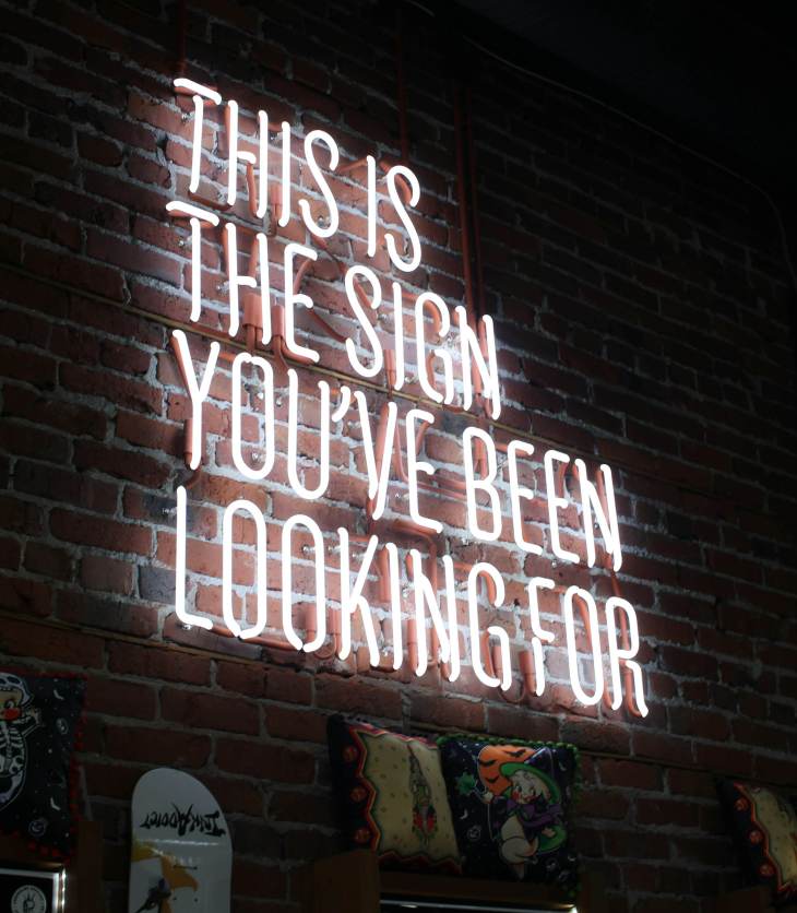 This is the sign you've been looking for in white light up neon lights